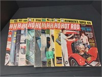 Vintage 1963 Hot Rod magazine lot of 11