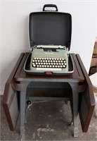 Eaton's deLuxe typewriter with typing desk