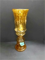 Antique mercury glass vase