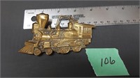 Brass locomotive belt buckle