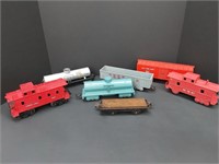 Vintage O guage model train car lot of 7