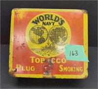 Vintage World's Navy Tobacco tin