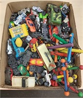 Box lot of toy cars etc.