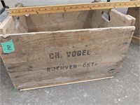 C.H. Vogel wood crate
