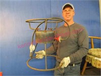 propane burner with iron stand -19in tall