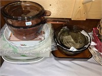pyrex, anchor hocking mixing bowls,casserole,bakin