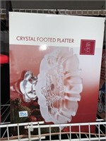 crystal footed platter