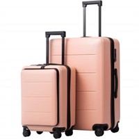 2 piece Suitcase Piece Set Carry Spinner Trolley