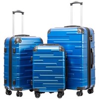 Expandable Suitcase 3 Piece Set with TSA Lock Set