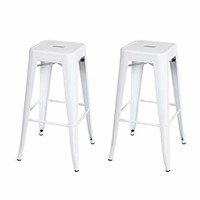 30 Inches Metal Bar Stool High Backless Stool