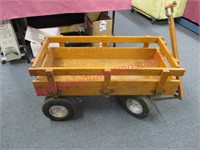 nice wooden wagon with big tires