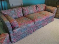 vintage 3-cushion wide sofa