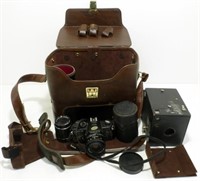 * Vintage Photography in a Leather Case - Yashica