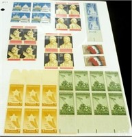 Unused 50 cent - 25 cent & 3 cent Stamps - 1948