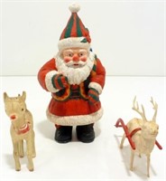 Santa & Reindeer: Dept. 56 Santa; Reindeer are