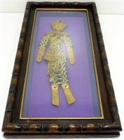 * Framed Balinese Coin Doll - Chinese Coins