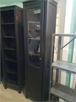Ikea tall cabinets bookshelves Glass