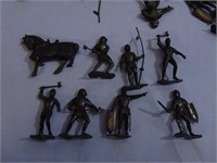 Set Of Marx Molded Plastic Toy Knights - Black - 5