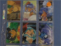 Lot Of Nine Rare Japanese Carddass Laminated Tradi