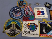 Big Lot Of NASA Commemorative Mission Patches & Pi