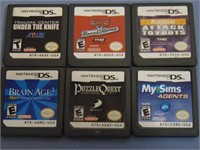 Lot Of Six Nintendo DS Games
