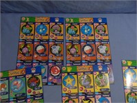 Five Sheets Of Burger King Pokemon Trading Cards