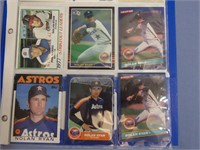 Lot Of 9 1980s Nolan Ryan Baseball Cards