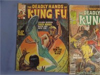 Lot Of 3 1970s Marvel Deadly Hands Of Kung-Fu Maga