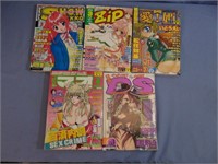 Five Japanese Print Monthly Manga/Hentai Comic Mag