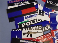 40 Patriotic/Political Bumper Stickers - New