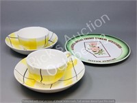 Hycroft potteries Calico pattern dishes