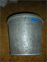 Large Metal Bucket Rod Iron Handle