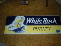 White Rock Purity Metal Advetising Sign