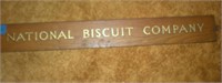 National Biscuit Company Wooden Sign