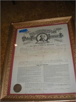 Washington Mutual Fire Insurance Co Certificate