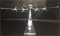 Stainless steel model airplane