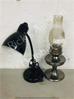 modern oil lamp & goose  neck table lamp