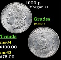 1900-p Morgan Dollar $1 Grades Select+ Unc