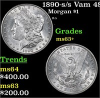 1890-s/s Vam 48 Morgan Dollar $1 Grades Select+ Un