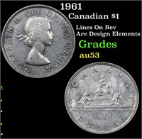 1961 Canadian Dollar 1 Grades Select AU