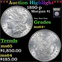 ***Auction Highlight*** 1890-p Morgan Dollar $1 Gr