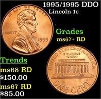 1995/1995 DDO Lincoln Cent 1c Grades GEM++ RD