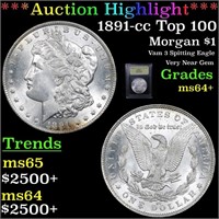 ***Auction Highlight*** 1891-cc Top 100 Morgan Dol