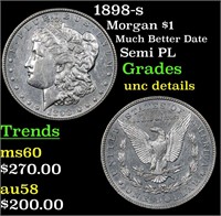 1898-s Morgan Dollar $1 Grades Unc Details