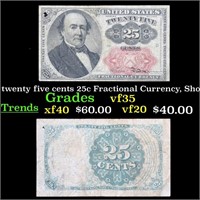 1874 twenty five cents 25c Fractional Currency, Sh