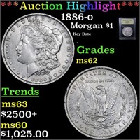 ***Auction Highlight*** 1886-o Morgan Dollar $1 Gr