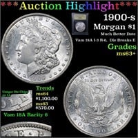 ***Auction Highlight*** 1900-s Morgan Dollar $1 Gr
