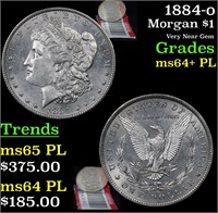 1884-o Morgan Dollar $1 Grades Choice Unc+ PL