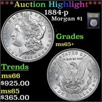 ***Auction Highlight*** 1884-p Morgan Dollar $1 Gr