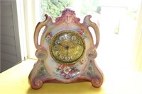 DR - Antique Royal Bonn Porcelain Mantle Clock